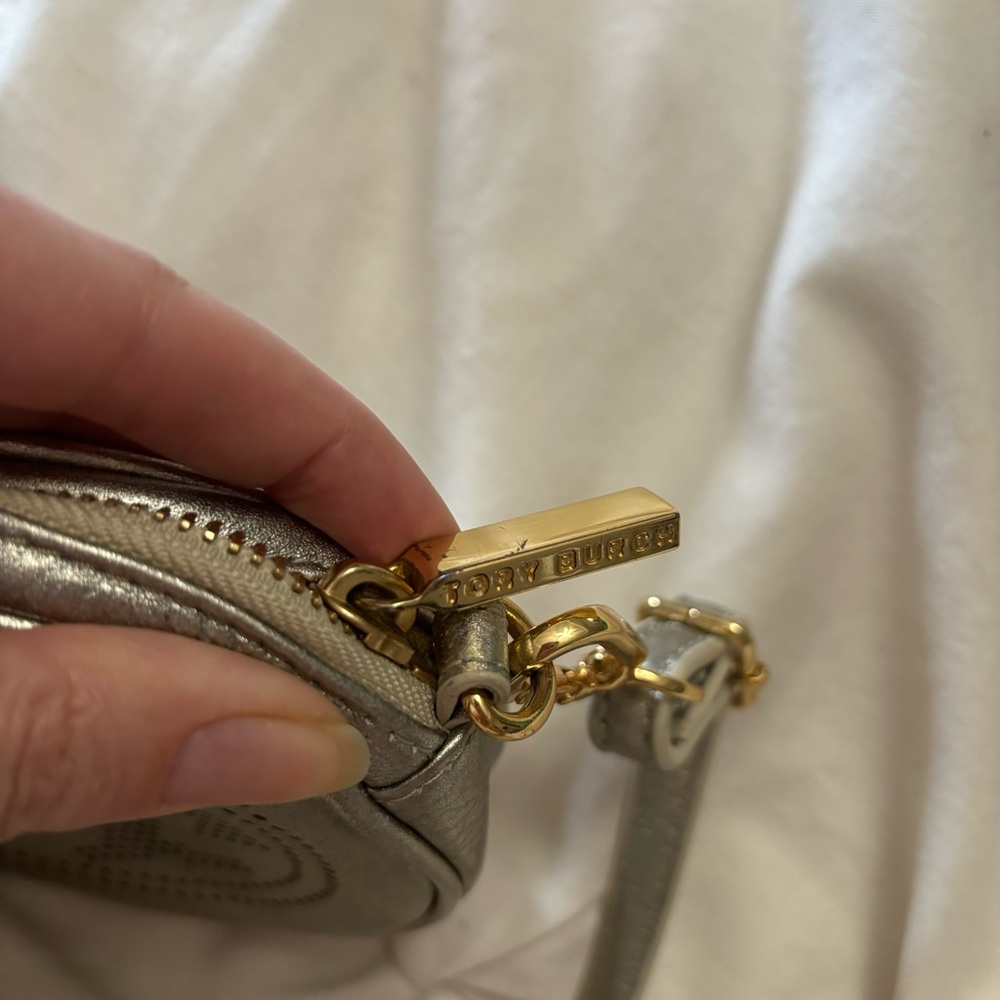 Tory Burch Perforated Round Crossbody Purse - Picture 13 of 15